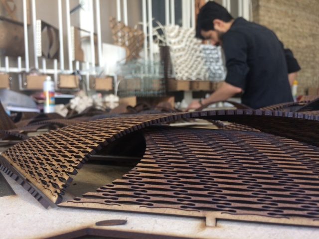 Bended wood panel